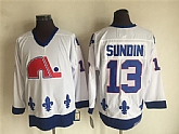 Nordiques 13 Sundin White CCM Throwback Jersey,baseball caps,new era cap wholesale,wholesale hats